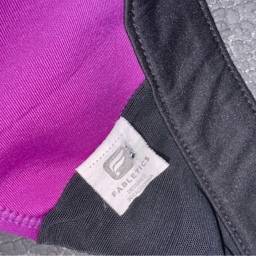 Fabletics Joliet High Impact Sports Bra XS 4 Wirefree Black Pink Mesh​​ - Picture 8 of 11